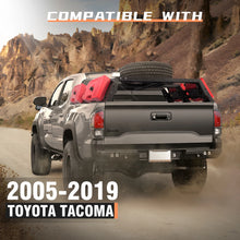 Load image into Gallery viewer, Tokmowin 13.7&quot; High Overland Bed Rack Truck Cargo Carrier Compatible For 2005-2019 Toyota Tacoma Adventure Mounting Accessories Such As High Liftjack and Rotopax Fuel Packs
