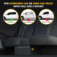 Load image into Gallery viewer, Under Rear Seat Storage Organizer Replacement For 2015-2026 Ford F150/F250/F350, 3 Compartments Truck Tool Box Organizer Underseat Storage Bag
