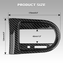 Load image into Gallery viewer, Carbon Fiber Style Interior Center Gear Shift Frame Cover Panel For 2015-2022 Ford Mustang Gear Shift Bezel Panel Protective Trim
