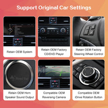 Load image into Gallery viewer, Touch Screen Wireless CarPlay Android Auto Car Multimedia 8.8 Display *720 Resolution For 2005-2011 BMW 3 Series E90 E91 E92 E93 BMW 5 Series E60 E61
