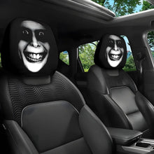 Load image into Gallery viewer, 2pcs Horror Theme Printed Pattern Car Headrest Protective Cover, Comfortable and Fashionable Car Seat Headrest Protective Cover
