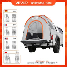 Load image into Gallery viewer, Truck Bed Tent 5.5&#39;-6&#39;  Foot Pickup Truck Tent with Rain Layer and Carry Bag Waterproof PU Double Layer Truck Tent for Camping
