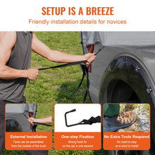 Load image into Gallery viewer, Truck Bed Tent 5.5&#39;-6&#39;  Foot Pickup Truck Tent with Rain Layer and Carry Bag Waterproof PU Double Layer Truck Tent for Camping
