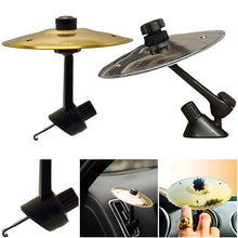 Load image into Gallery viewer, Universal Car Stainless Crash Cymbal Car Drum Cymbal Auto Air Ventilation Port Clip-On Safety Over Scrolling
