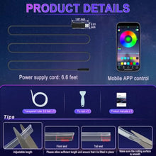 Load image into Gallery viewer, Smart Car LED Interior Lights with USB Port, LED Strip Fiber Optic Lights, Wireless App Control, Sync to Music, Car Accessories
