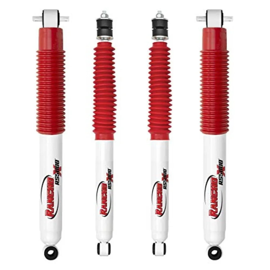 4pcs Set RS5000X Gas Shocks For 2007-2015 Jeep Wrangler JK With 3