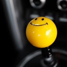 Load image into Gallery viewer, Universal Car Yellow Smiley Face Manual Gear Shift Knob, Universal Fit, 3 Installation Tools
