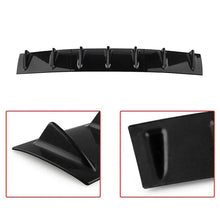 Load image into Gallery viewer, 3pcs 7 Fin Universal Car Rear Bumper Lower Spoiler Diffuser For BMW E60 E46 E90 F10 for Audi A4 B8 A6 Gloss Black/Carbon Fiber Style
