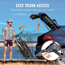 Load image into Gallery viewer, Hitch Mount Bike Rack, 2-Bike Platform Style 80/160 LBS Bike Rack Hitch Tilting and Folding Bike Carrier for Car
