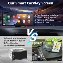 Load image into Gallery viewer, Portable Wireless Carplay Car Stereo, 10.26&quot; inch HD Touchscreen for Car with CarPlay &amp; Android Auto with Mirror Link/Backup Cam
