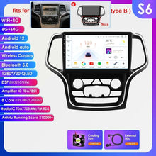 Load image into Gallery viewer, Hizpo 10.1 Wireless Carplay 4G 2Din Android 13 Car Multimedia Player Radio For 2014-2022 Jeep Grand Cherokee WK2 Video Player Autoradio GPS DSP
