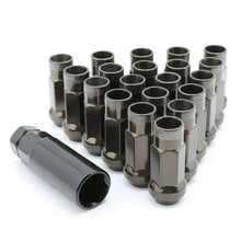 Load image into Gallery viewer, Gold/Titanium 20pcs 48mm Steel Wheel Lug Open End Extended Nuts Set M12x1.5mm with 1pcs Key For Honda Hyundai Chevrolet LN-1011 Not For Wheels With Mag/Ball Seats
