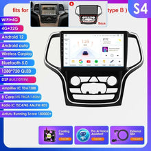 Load image into Gallery viewer, Hizpo 10.1 Wireless Carplay 4G 2Din Android 13 Car Multimedia Player Radio For 2014-2022 Jeep Grand Cherokee WK2 Video Player Autoradio GPS DSP
