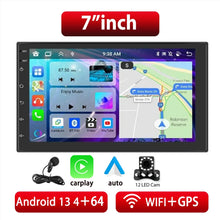 Load image into Gallery viewer, Universal Car Tesla Style 2 Din Android 13 Car Radio Carplay 7&quot; / 9&quot; / 10&quot; Inch Screen Multimedia Video Player Stereo Radio GPS
