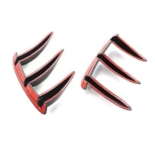 Load image into Gallery viewer, 1pair Car Black / Carbon Pattern Rear Bumper Side Splitter Spoiler Canards For Mercedes Benz W176 A200 A250 A260 A45 AMG Car Styling
