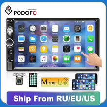 Load image into Gallery viewer, Universal 7" Inch Touch Screen Bluetooth 2 Din Car Radio Stereo HD Car Stereo Auto Audio Multimedia Player MP5 USB TF FM EQ
