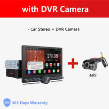 Load image into Gallery viewer, Universal Car 1 Din 10.1 inch Retractable Screen Android Car Stereo Bluetooth CarPlay Auto 1Din Radio with Knob Button A5 A5L
