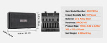 Load image into Gallery viewer, SucceBuy 1/2" 3/8" Inch Drive Impact Socket Set 13/23/33/34/48/65/90PCs SAE Metric Cr-V/Cr-Mo Socket Set 6 Point Alloy Steel Repair
