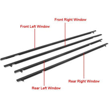 Load image into Gallery viewer, 4pcs Car Window Belt Moulding Trim Weatherstrips Seal Fit For 2006-2011 Honda Civic Sedan 4DR
