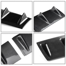 Load image into Gallery viewer, 3pcs 7 Fin Universal Car Rear Bumper Lower Spoiler Diffuser For BMW E60 E46 E90 F10 for Audi A4 B8 A6 Gloss Black/Carbon Fiber Style
