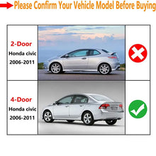 Load image into Gallery viewer, 4pcs Car Window Belt Moulding Trim Weatherstrips Seal Fit For 2006-2011 Honda Civic Sedan 4DR
