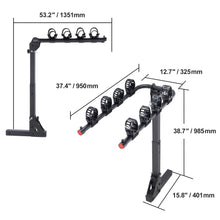Load image into Gallery viewer, Hitch Mount Bike Rack, 2-Bike Platform Style 80/160 LBS Bike Rack Hitch Tilting and Folding Bike Carrier for Car
