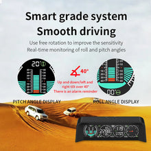 Load image into Gallery viewer, Car Head Up Display OBD+GPS Speedometer Tachometer Compass Voltage LCD Display Altitude Meter Off-road Intelligent Slope Meter

