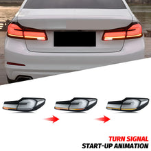 Load image into Gallery viewer, 4pcs LED Tail Lights For 2017-2020 BMW 5 Series G30 F90 M5 520 530 Start-up Animation Sequential Turn Signal Blue Start-up Animation Rear Lamps Assembly

