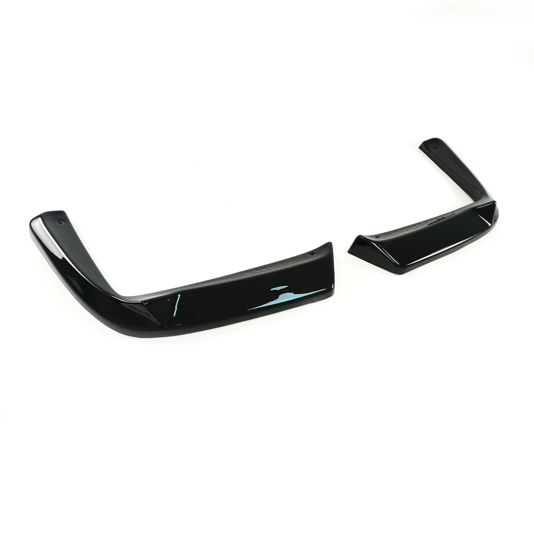 2pcs Gloss Black Rear Bumper Side Winglet Splitters For 1997-2004 Chevrolet Corvette C5 Stingray