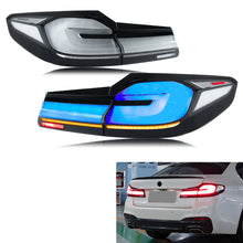 Load image into Gallery viewer, 4pcs LED Tail Lights For 2017-2020 BMW 5 Series G30 F90 M5 520 530 Start-up Animation Sequential Turn Signal Blue Start-up Animation Rear Lamps Assembly
