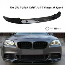 Load image into Gallery viewer, Carbon Fiber Style Front Bumper Lower Spoiler Diffuser For 2011-2016 BMW 5 Series M Sport Bumber Only F10 520i 528i 550i
