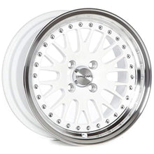 Load image into Gallery viewer, CP21 15"×8" Inch Gloss White Aluminum Wheel 4×100 [+25mm] For Honda Civic EK EG Acura Integra BMW E30 Mazda Miata Aluminum Alloy Racing Wheel Rim
