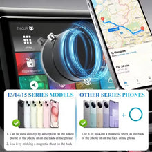 Load image into Gallery viewer, Universal Car Strong Magnetic Car Mobile Phone Holder Double-sideds Magnetic Foldable Swivel Wireless Charging Stand Auto Interior Accessories
