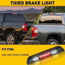 Load image into Gallery viewer, 1pc LED Smoke 3rd Third Brake Light Fit For 2007-2018 Toyota Tundra Red Brake Light White Cargo Lamp Waterproof Super Bright
