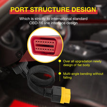 Load image into Gallery viewer, 36cm OBD2 Extension Cable OBD Male to Female Connector With16 Pins Adapter For 12V Vehicle Thinkdiag Easydiag Diagzone ELM327
