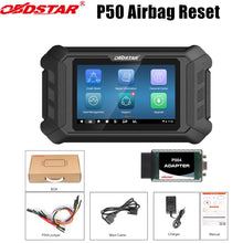 Load image into Gallery viewer, OBDSTAR P50 Airbag Reset Tool Covers 86 Brands and 11600+ ECU Part No. by OBD/Bench Support Battery Reset/ SAS Reset Free Upgrades
