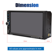 Load image into Gallery viewer, Universal Car Touch Screen 2 Din 7 Inch Wireless Apple Carplay Android Auto Car Stereo Radio AUX FM Bluetooth USB TF Link
